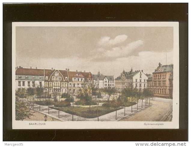 Saarlouis Gymnasiumplatz édit. Ludwig Pieper , Couleur - Kreis Saarlouis