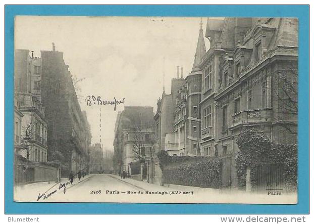 CPA 2508 Rue Du Ranelagh XVIème Collection FLEURY - Paris (16)