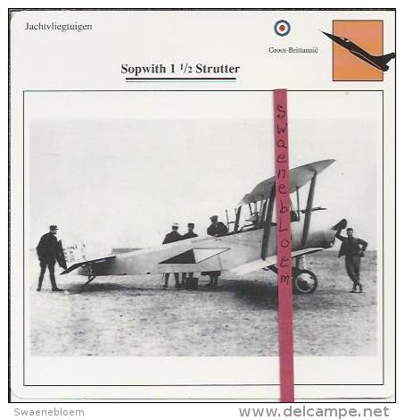 Vliegtuigen.- Sopwith 1 1/2 Strutter - Jachtvliegtuigen. -  Groot-Brittannië - Vliegtuigen