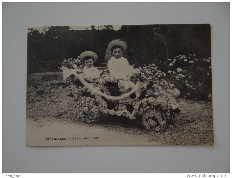 Préfailles - Cavalcade 1907 - Char Fleur Enfant Carnaval - Préfailles