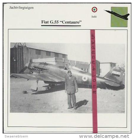 Vliegtuigen.- Fiat G.55 - Centauro - Jachtvliegtuigen. -  Italië - Vliegtuigen