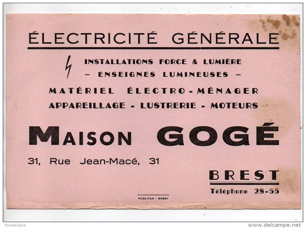 Buvard - Electricité Générale, Maison Gogé, Brest - Electricité & Gaz