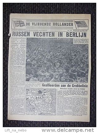 WWII WW2 Underground Newspaper Dutch "De Vliegende Hollander" No.130  23.04.1945 - Ohne Zuordnung