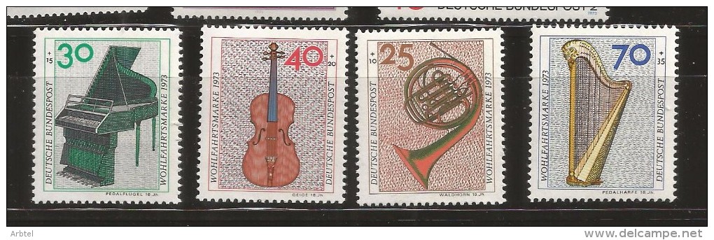 ALEMANIA 1973 INSTRUMENTOS MUSICALES MUSICA ARTE - Musik