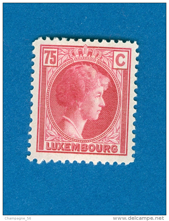 VARIÉTÉS 1926 / 28  N° 175 GRANDE DUCHESSE CHARLOTTE NEUF* GOMME DOS CHARNIÈRE - Variétés & Curiosités