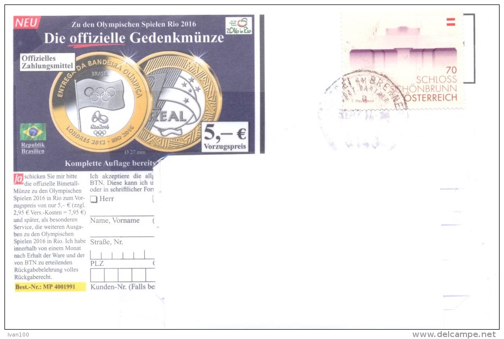 2014. Austria, The Letter By Ordinary Post To Moldova - Covers & Documents
