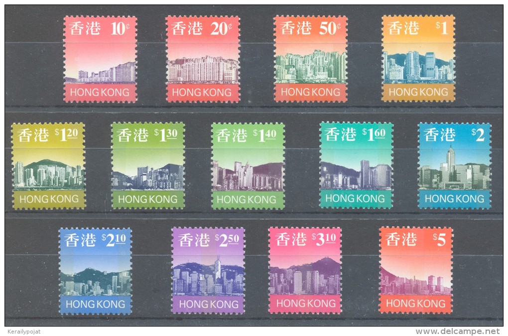 Hong Kong - 1997 Buildings 10c-5$ MNH__(TH-7669) - Unused Stamps