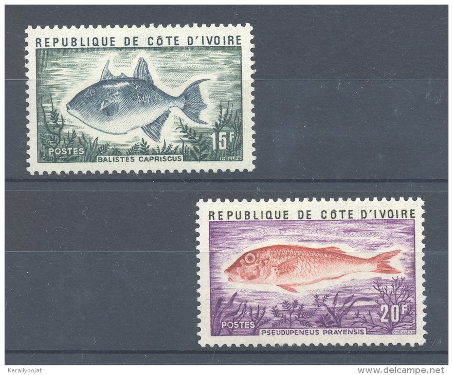 Ivory Coast - 1973 Fishes (II) MNH__(TH-3695) - Ivory Coast (1960-...)