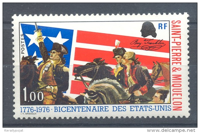 St.Pierre & Miquelon - 1976 USA Independence MNH__(TH-31) - Nuevos