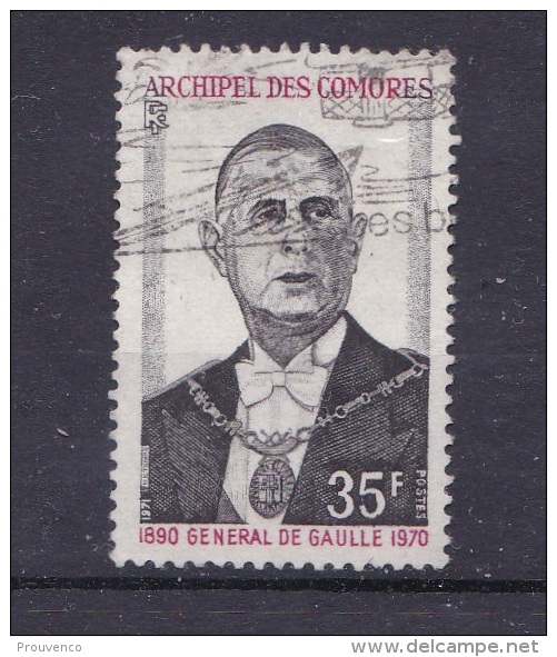 1971 COMORES   YT 78    CHARLES DE GAULLE ---TB - Used Stamps