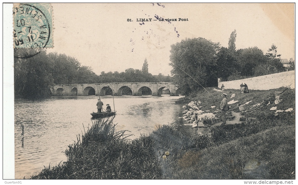( CPA 78 )  LIMAY  /  Le Vieux Pont - - Limay