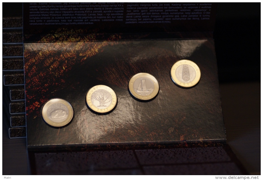 Lithuania 2 Litai set of 4 coins 2013 Proof Coins dedicated to the creations of nature and man. Mintage 4000 pcs!!!