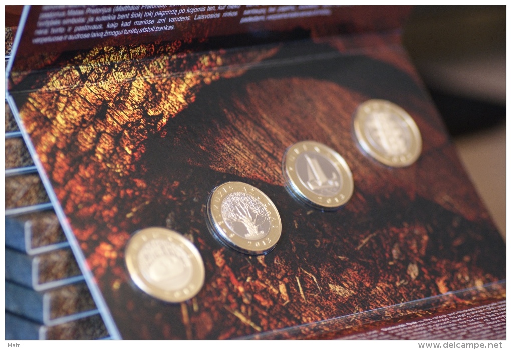 Lithuania 2 Litai set of 4 coins 2013 Proof Coins dedicated to the creations of nature and man. Mintage 4000 pcs!!!