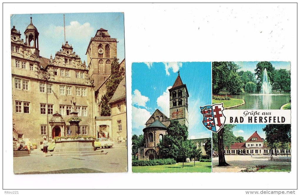 Lot 2 Cartes - Bad Hersfeld - Multivues Blason Animation - Bad Hersfeld