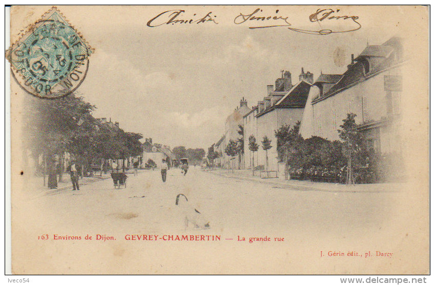 1905  Gevrey Chambertin  Dijon " La Grande Rue " (vers Saint Nolff - Elven ) - Gevrey Chambertin