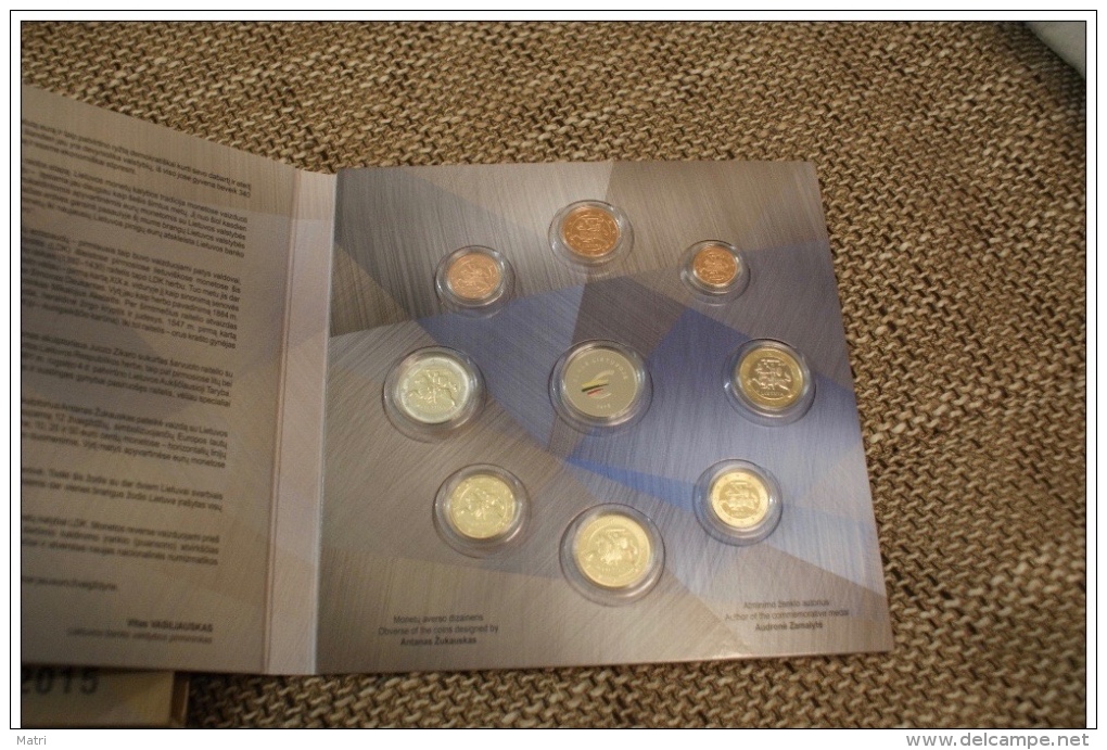 Lithuania 2015 Euro Coins Set Proof Mintage 7500!!! - Litauen