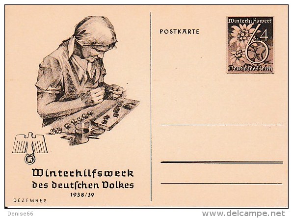 1938/39 - WINTERHILFSWERK Des Deutschen Volkes  - Postkarte - Historische Dokumente