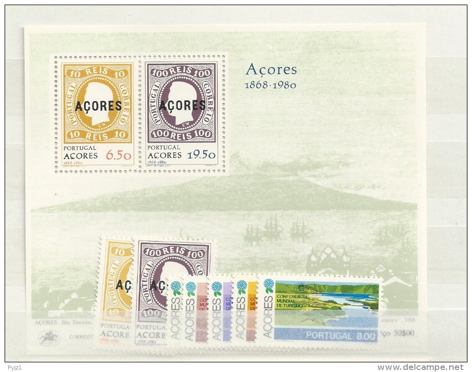 1980 MNH Azoren Jaargang,  Postfris - Azores