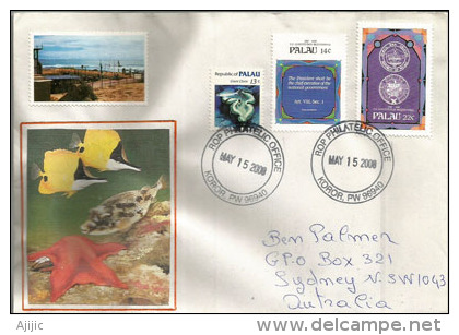 Lettre De L'île Palau Adressée En Australie (faune Marine) - Autres - Océanie