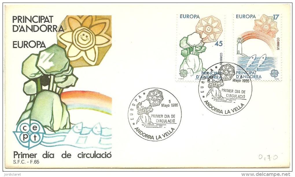 FDC 1986 - Lettres & Documents