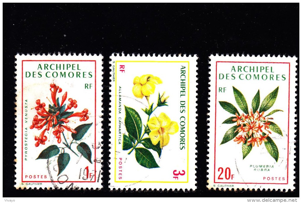 1971 - COMORES - KOMOREN - OBLIT/GEST/FINE USED - BLUMEN - FLOWERS - Mi 124/6 - Usados