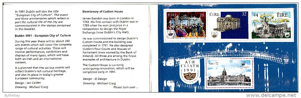 Ireland Booklet SG #SB38 Dublin 1991 European City Of Culture - Booklets