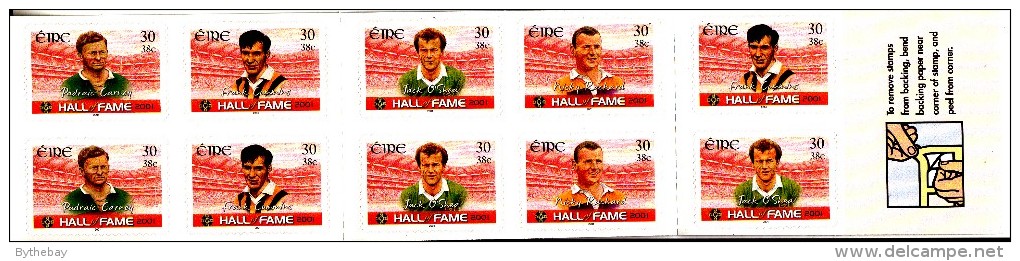 Ireland Booklet Scott #1331a Hall Of Fame 2001 - Booklets