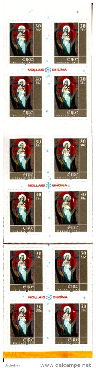 Ireland Booklet Scott #1352a Pane Of 24 30p Madonna And Child - Christmas - Booklets