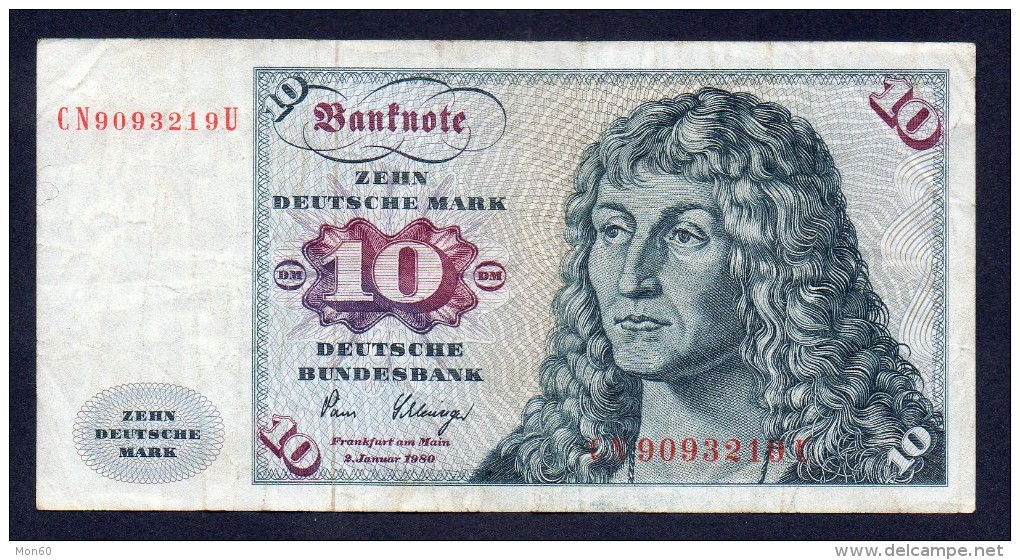 GERMANIA 10 Marchi 2/1/1980 - 10 Mark