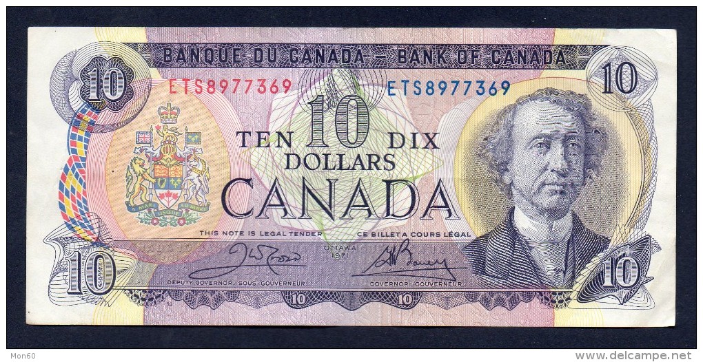 CANADA 10 Dollari 1971 - BB - Canada