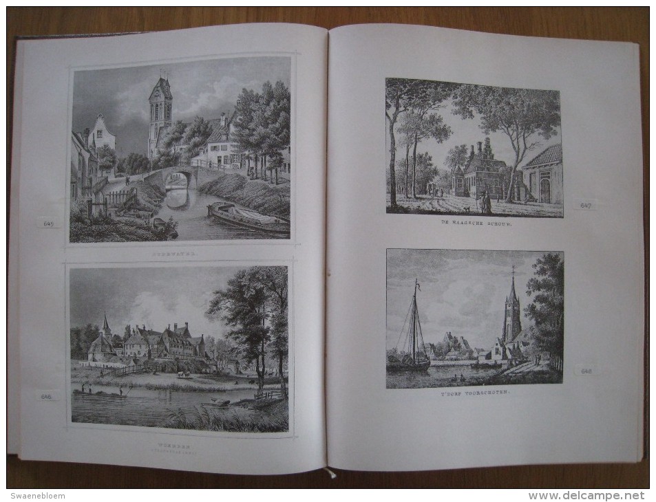 NL.- Boek - Ons Mooie Nederland In 258 Prenten Van Steden, Dorpen En Kastelen. 10 Scans - Anciens