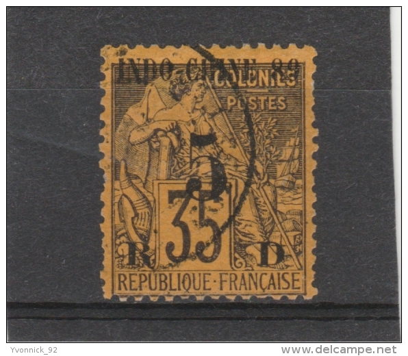 Indochine -_1889 - N°1 35c Surchargé 5c - Other & Unclassified