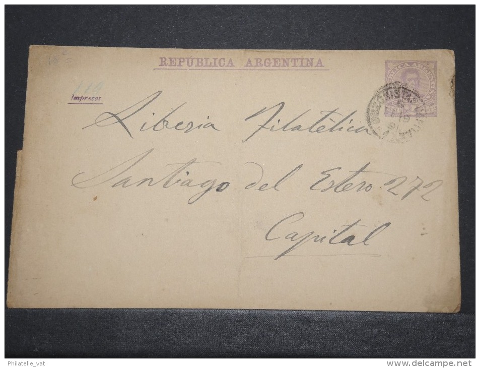 ARGENTINE - Env Entier Envoi Intérieur - Nov 1891 - P16698 - Entiers Postaux