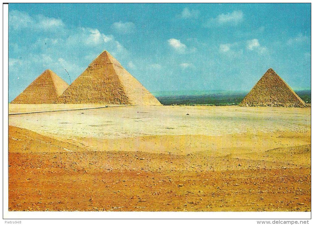 Giza (Egitto, Egypt) View Of Three Pyramids Of Cheops, Chephren And Micerinus, Piramidi - Pyramids