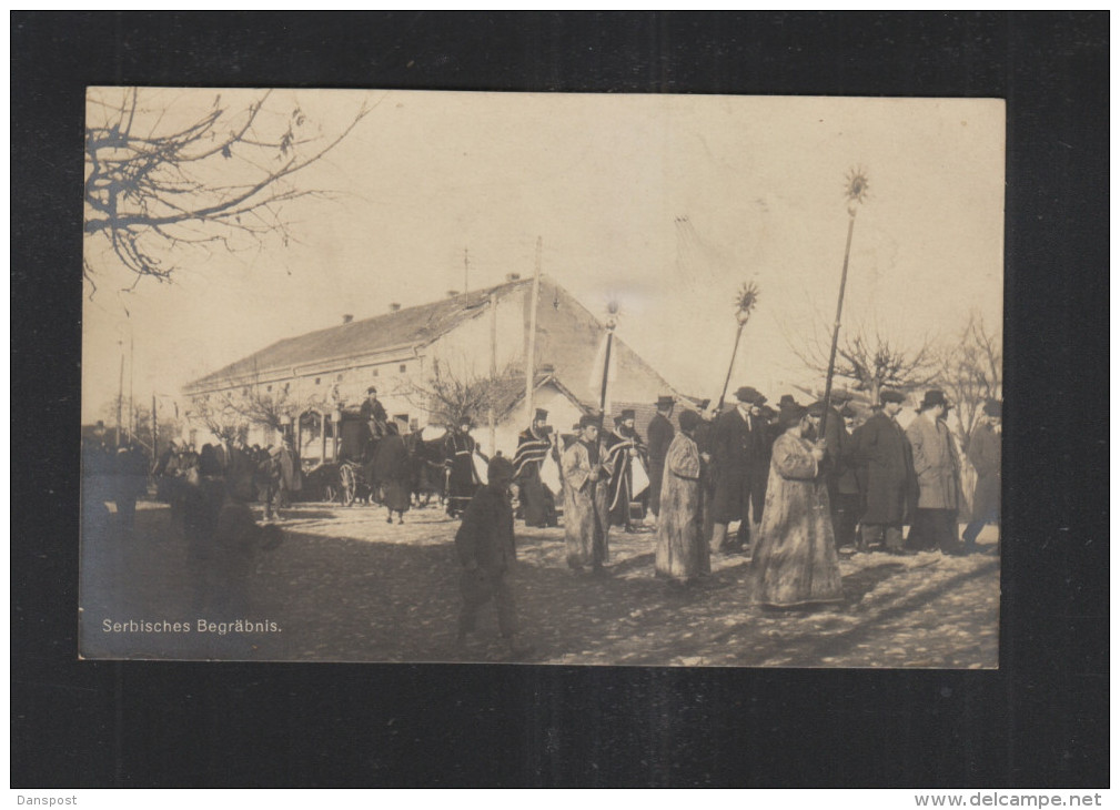 WWI PPC Serbia Funerals - Serbia