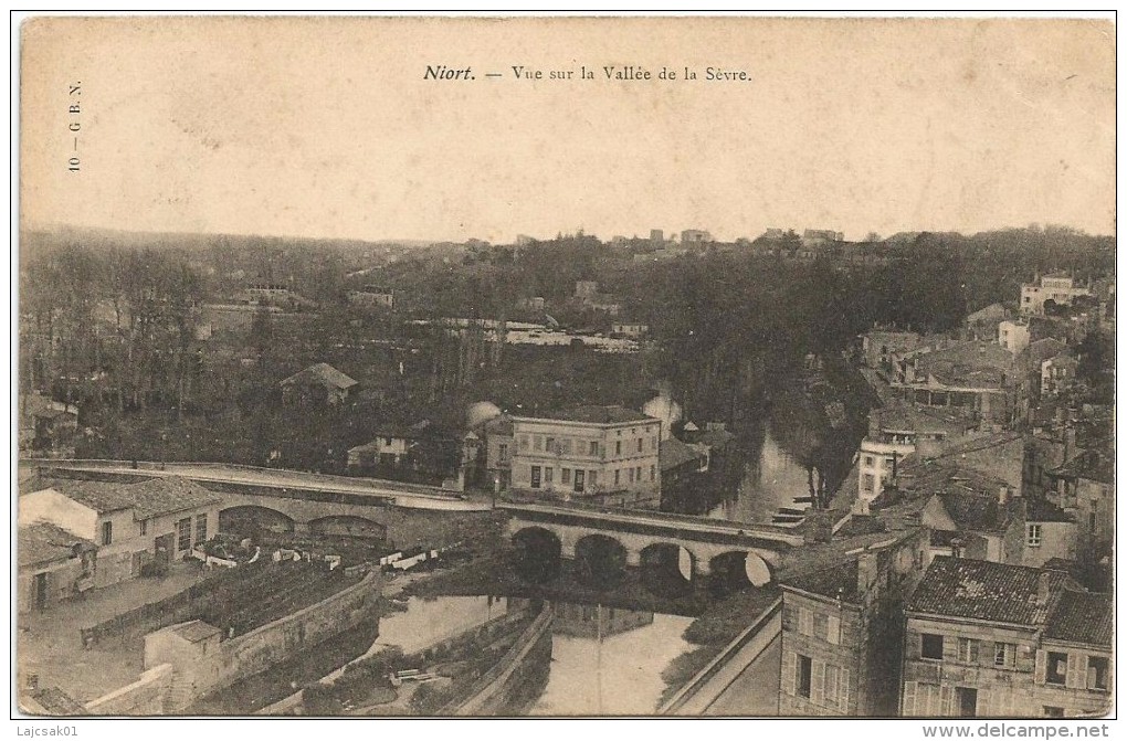 Niort Vue Sur La Vallee De La Sevre 1906. - Niort