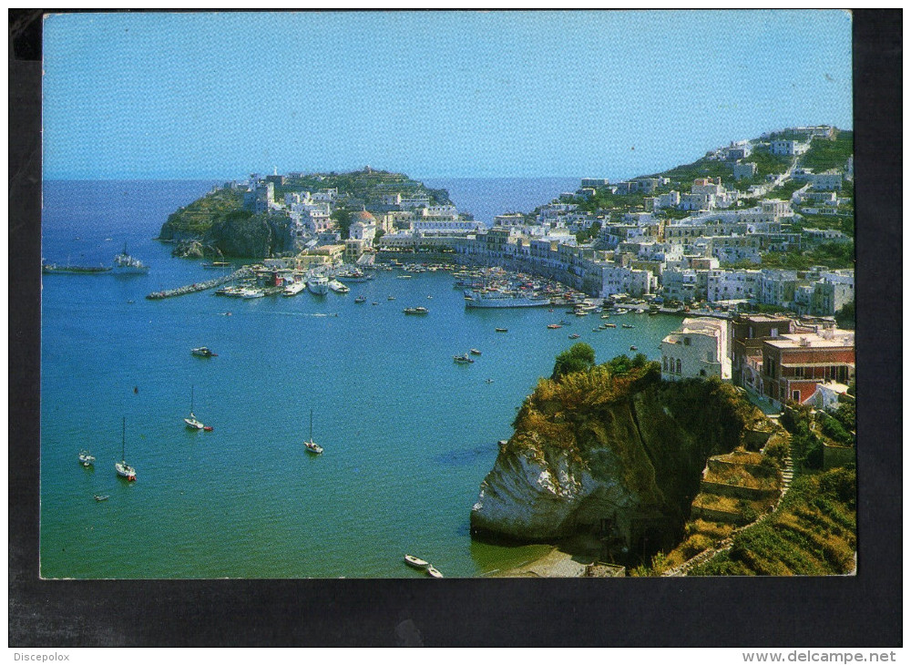 P4923 ISOLA DI PONZA, Prov. Di Latina - PANORAMA - CON NAVI IN LONTANANZA - NAVE, SHIP, BATEAUX - VIAGGIATA - Altri & Non Classificati