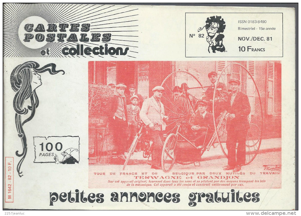 Revue  Carte Postale Et Collection  N: 82  De 1981 - Francés