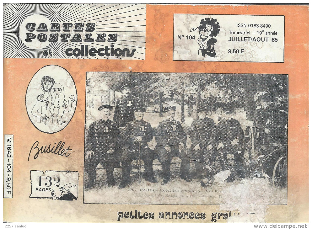 Revue  Carte Postale Et Collection  N: 104de 1985 - Français