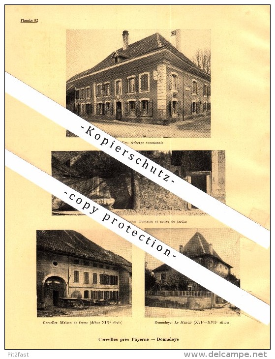 Photographien / Ansichten , 1933 , Corcelles-près-Payerne , Donneloye , Payerne , Prospekt , Architektur , Fotos !!! - Donneloye