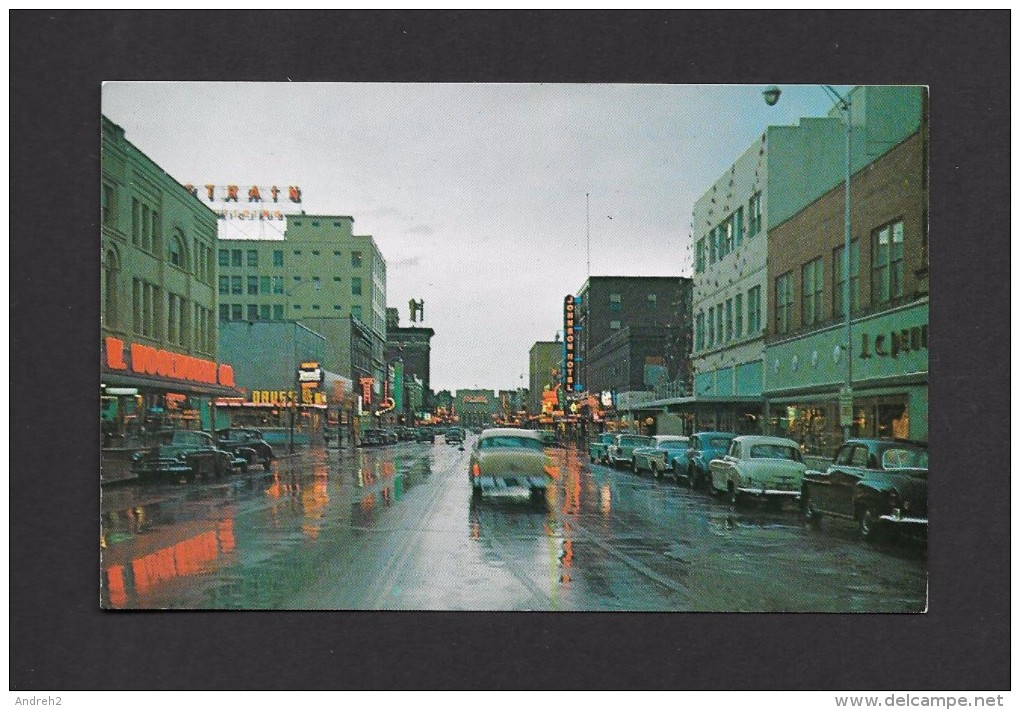 GREAT FALLS - MONTANA - CENTRAL AVENUE  EARLY EVENING SHOWER ADDS CHARM TO THE CITY´S MAIN STREET - BY CLIFFORD B. ELLIS - Great Falls