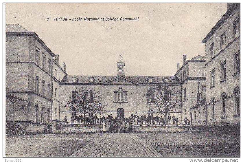 Virton - Ecole Moyenne Et Collège Communal (top Animation, Edit. J Randaxhe Grand Bazar Et Café Terminus) - Virton