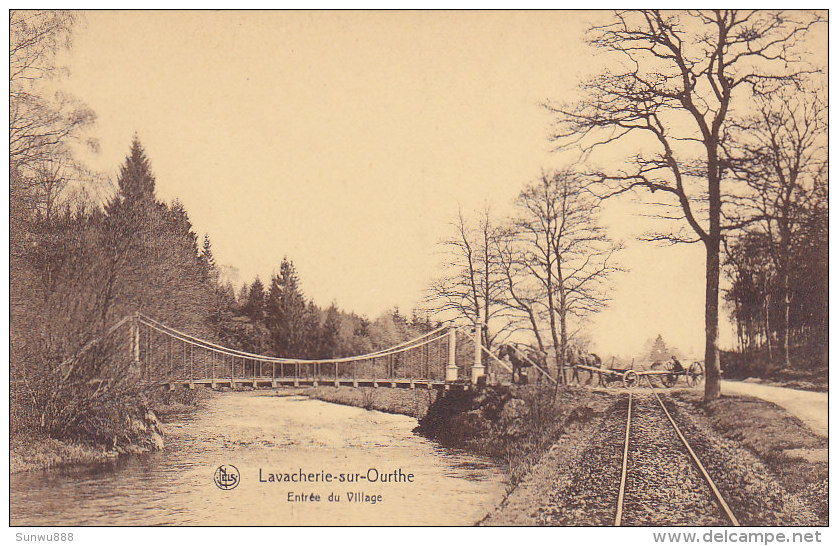 Lavacherie-sur-Ourthe - Entrée Du Village (animée, Attelage Chevaux) - Sainte-Ode