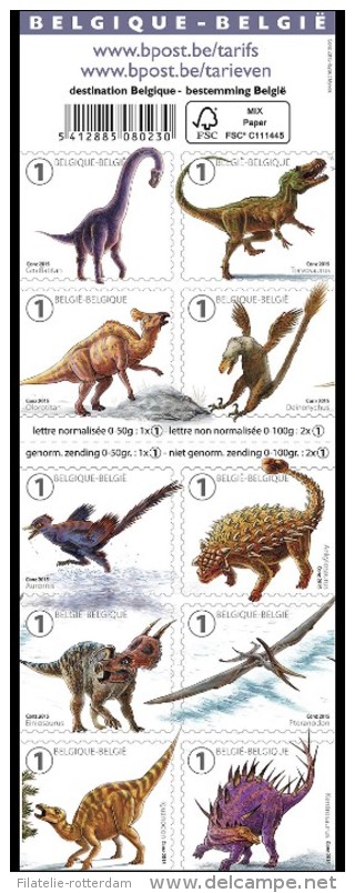 België / Belgium - Postfris / MNH - Booklet Dinosauriërs 2015 - Ungebraucht