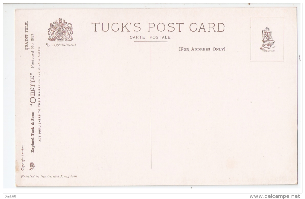 TUCK'S POSTCARD S. HURLEY - QUAINT FOLK - KIDS - YOU KNOW MY HEART IS YOUR 8827 - Tuck, Raphael