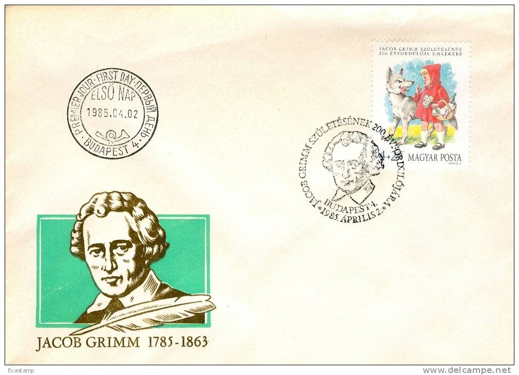 HUNGARY - 1985. FDC - Youth - Little Red Riding Hood By The Brothers Grimm I. - FDC