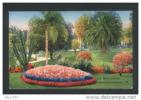 Daguin Monte-Carlo - Climat Incomparable Tous Les Sports - 21 09 1928 Sur CPA Des Jardins - Poststempel