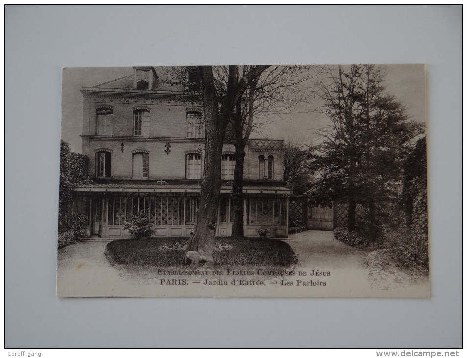 Etablissement Des Fidèles Compagnons De Jésus - Paris - Jardin D´entrée - Les Parloirs - Enseignement, Ecoles Et Universités