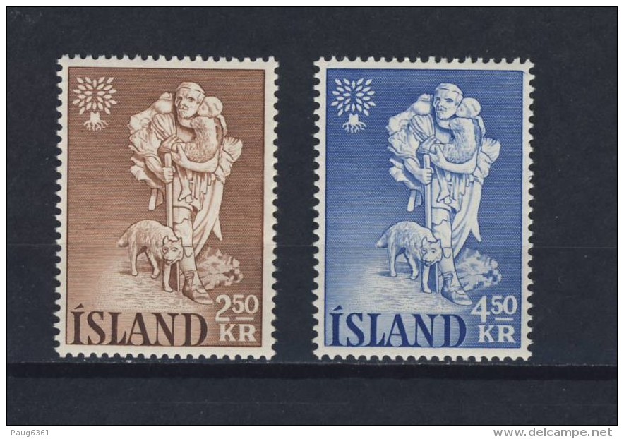 ISLANDE 1960 REFUGIES  Y N°299/00  NEUF MNH** - Unused Stamps