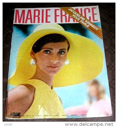 MARIE FRANCE. 1967. 135. JACQUELINE KENNEDY. DAUMIER. BEDOS. MODE SUR MER. DELON - Mode